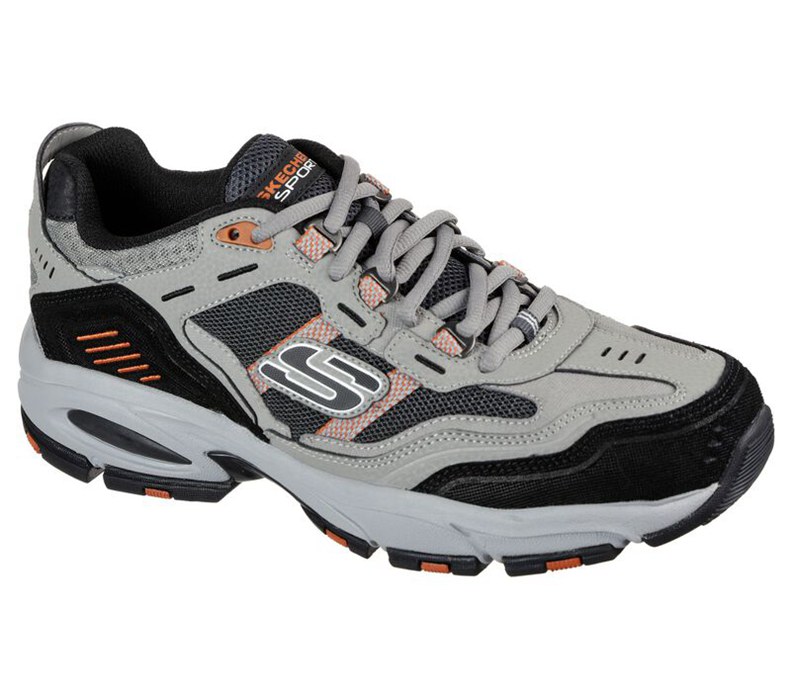 Skechers Herr Grå/Orange Sneakers - Vigor 2.0 - Nanobet - Sverige (QWUJO-3417)